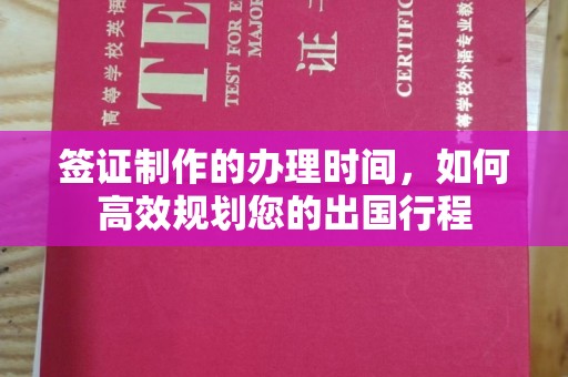 定海签证制作的办理时间，如何高效规划您的出国行程